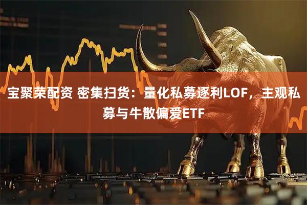 宝聚荣配资 密集扫货:量化私募逐利LOF,主观私募与牛散偏爱ETF